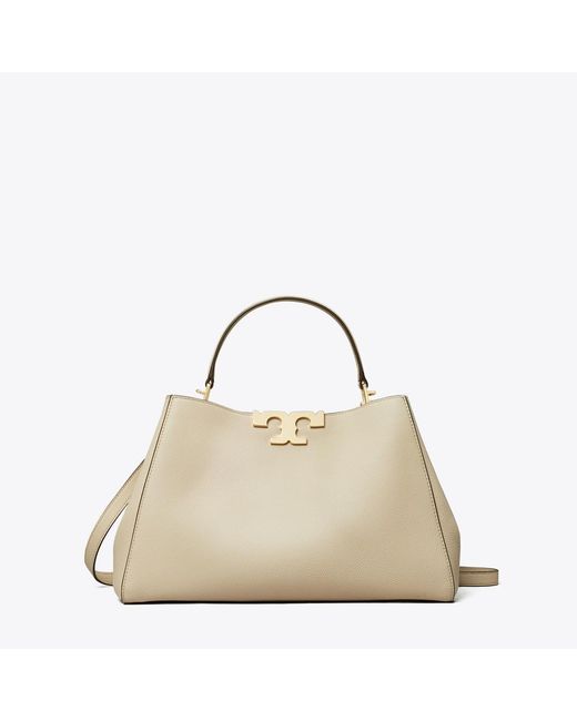 Tory Burch Natural Eleanor Soft Satchel, One Size