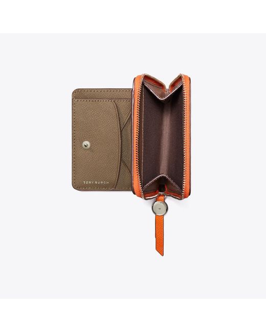 Tory Burch Orange Romy Bi-Fold Wallet