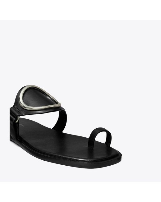 Tory Burch Black Toe Ring Sandal