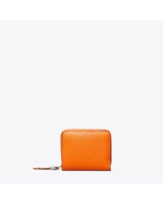 Tory Burch Orange Romy Bi-Fold Wallet