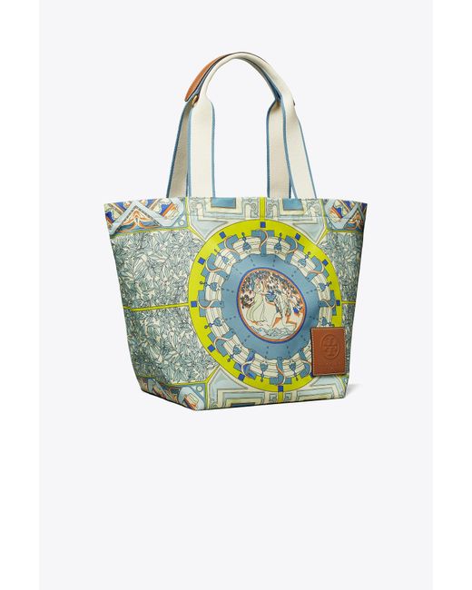 Tory Burch Ella Printed Market Tote Lyst
