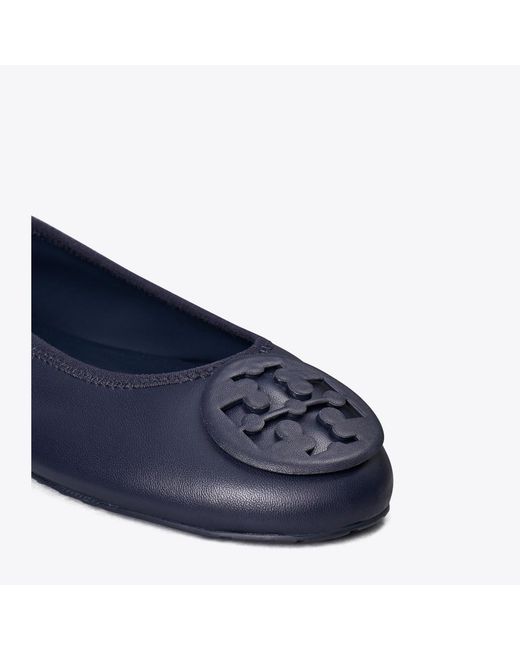 Tory Burch Blue Reva Travel Ballet