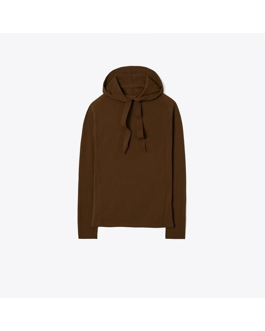 Tory Burch Brown Nylon Hoodie