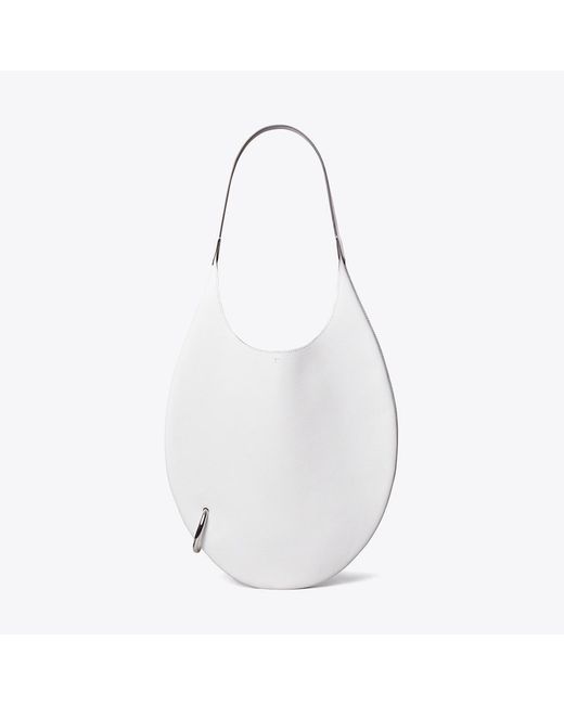 Tory Burch White Pierced Soft Bag