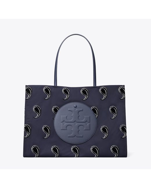 Tory Burch Blue Ella Printed Tote