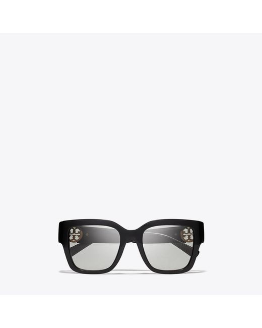 Tory Burch Gray Miller Square Sunglasses