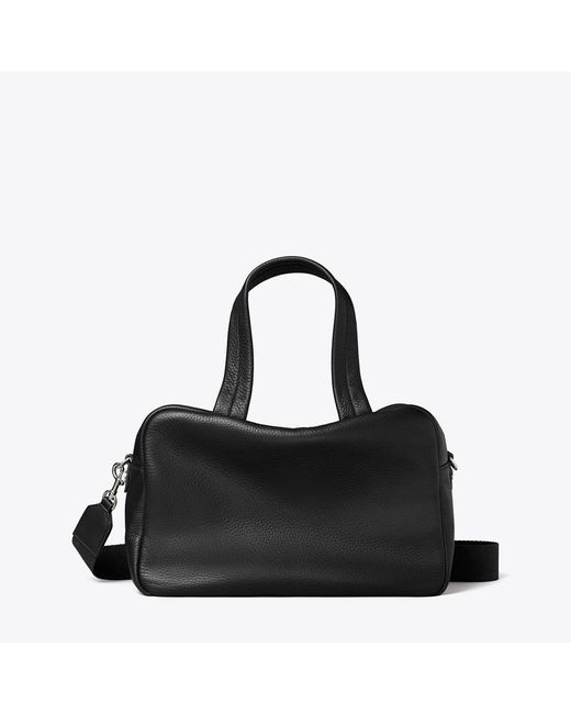 Tory Burch Black Leather Satchel, One Size