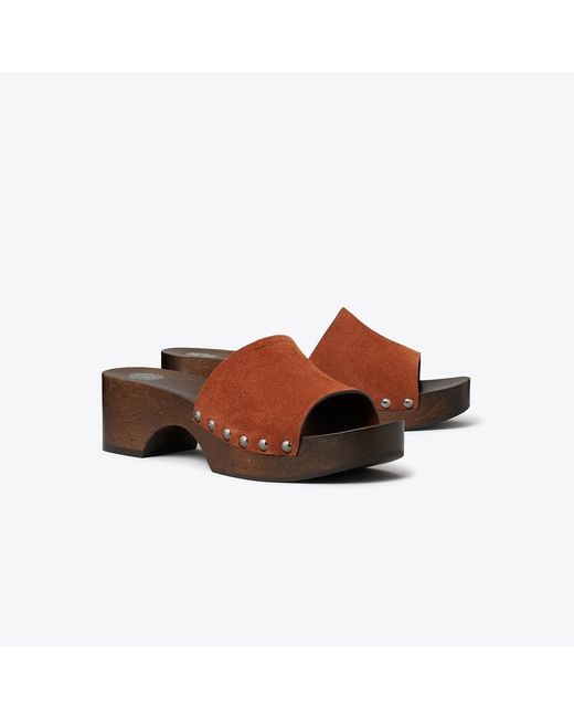Tory Burch Brown Sandal Clog