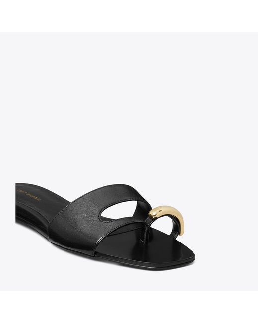 Tory Burch Black Pierced Slide for men