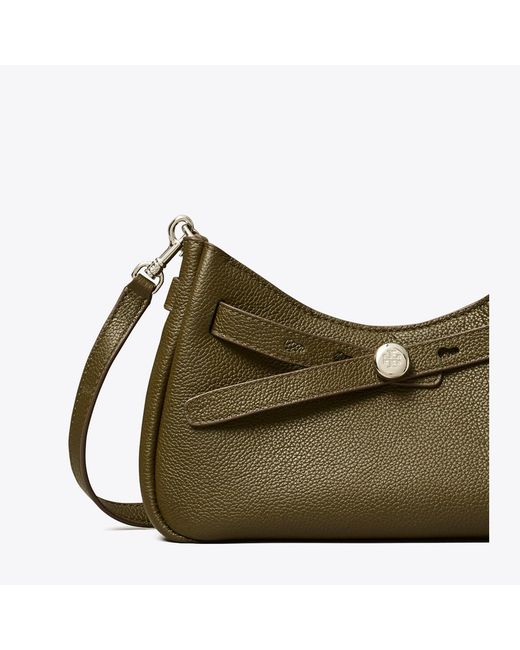 Tory Burch Green Romy Zip Top Crossbody, One Size