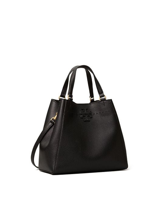 Tory Burch Mcgraw Small Carryall in Black | Lyst