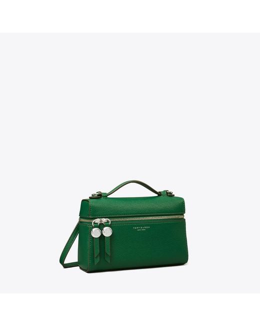 Tory Burch Green Slim Romy Top Handle Bag, One Size