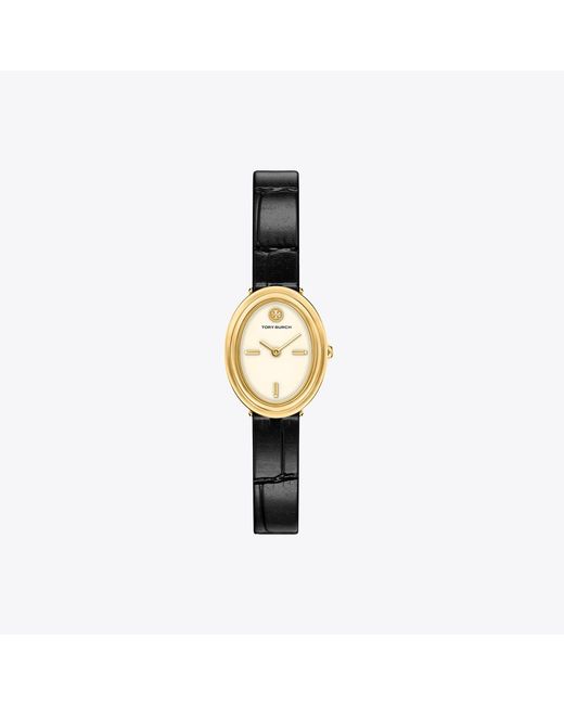 Tory Burch Metallic Oval Watch