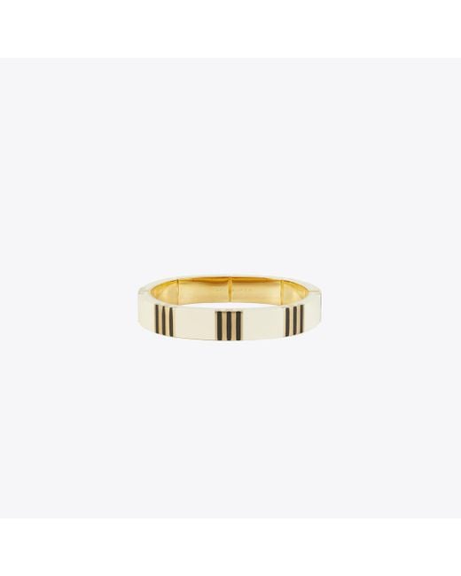 Tory Burch Metallic T Stripe Bangle
