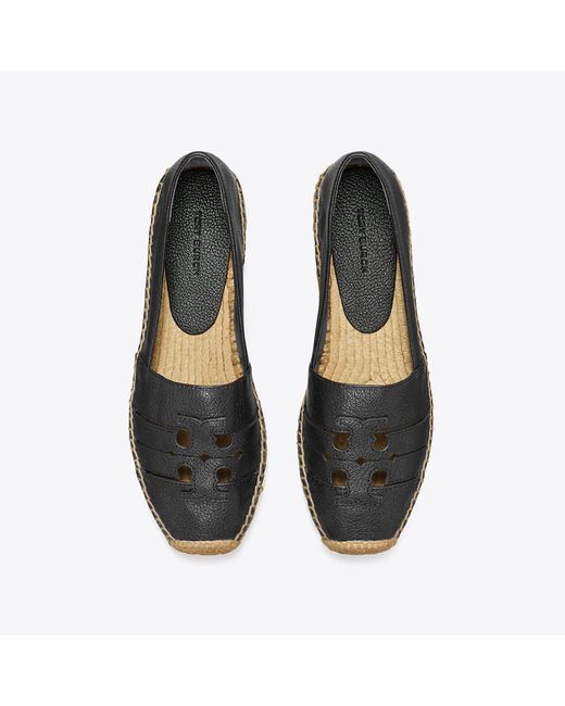 Tory Burch Black Ines Platform Espadrille