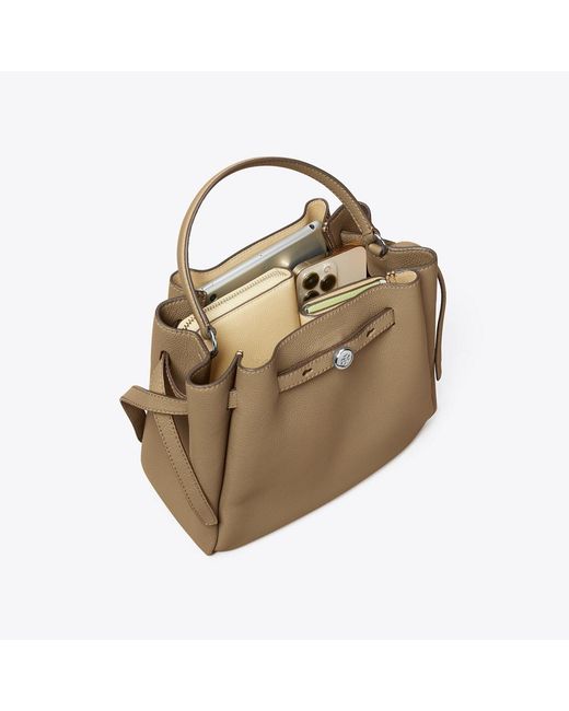 Tory Burch Natural Romy Bucket Bag, One Size