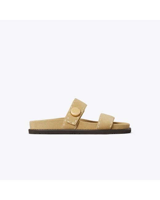 Tory Burch Metallic Romy Burch Slide