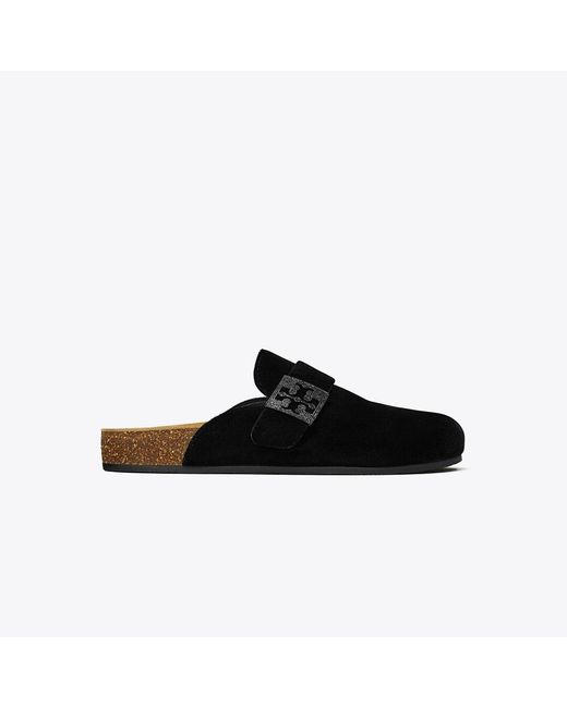Tory Burch Black Mellow Pavé Mule
