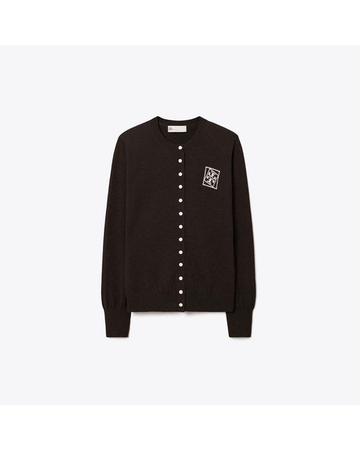 Tory Burch Black Wool Cardigan