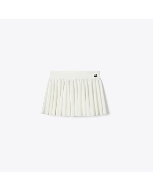 Tory Burch White Damen Tennisrock Aus Jersey Mit Volants