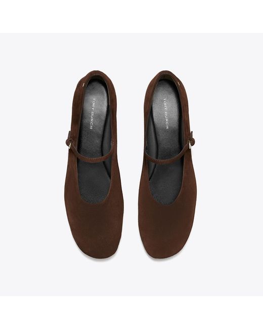 Tory Burch Brown Mary Jane Ballet