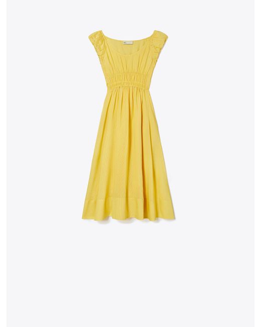Tory Burch Yellow Silk And Viscose Dress