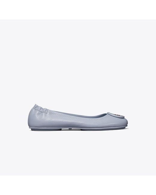 Tory Burch Blue Minnie Travel Ballet