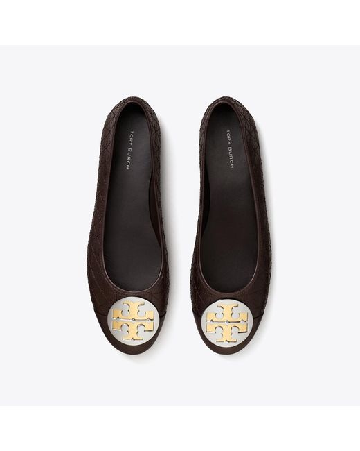 Tory Burch White Claire Quilted Ballet