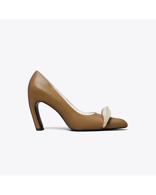 Tory Burch Metallic Pierced Pump