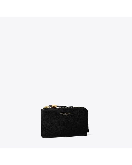 Tory Burch Black Romy Zip Card Case