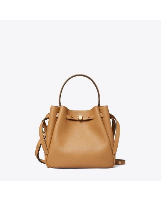 Tory Burch Natural Romy Bucket Bag, One Size