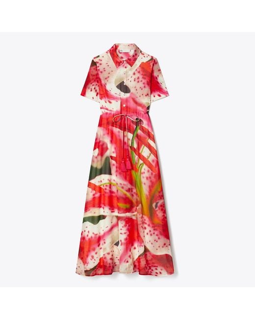 Tory Burch Red Dress With Print
