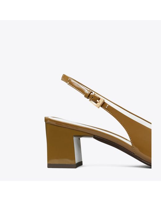 Tory Burch Metallic Georgia Slingback Heel