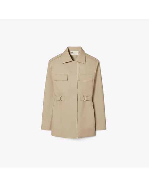 Tory Burch Natural Canvas Jacket