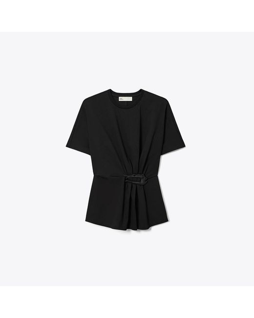 Tory Burch Black Cotton T-Shirt