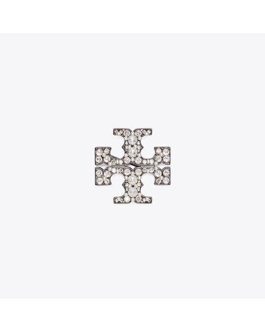 Tory Burch White Moondance Pearl Brooch
