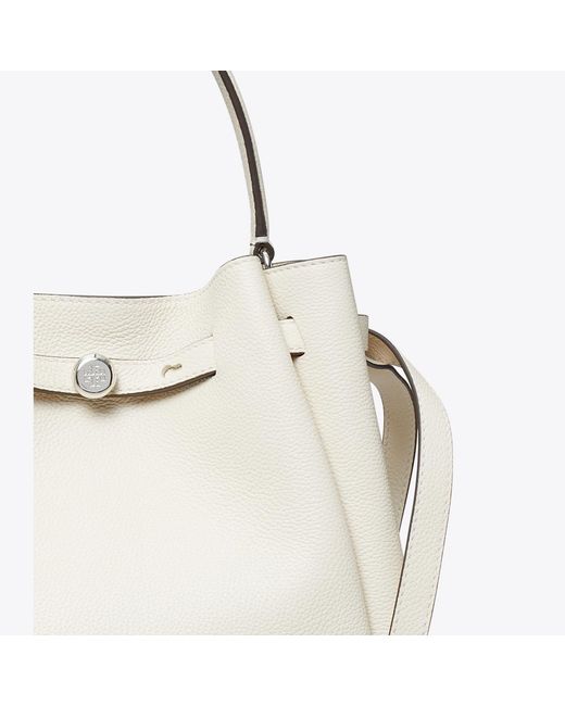 Tory Burch White Romy Bucket Bag, One Size