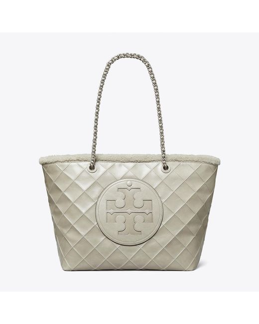Tory Burch Multicolor Ella Chain Shearling Tote, One Size