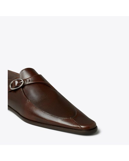 Tory Burch Brown Twisted Monk Strap