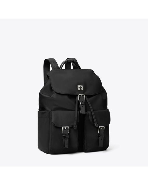 Tory Burch Black Virginia Backpack