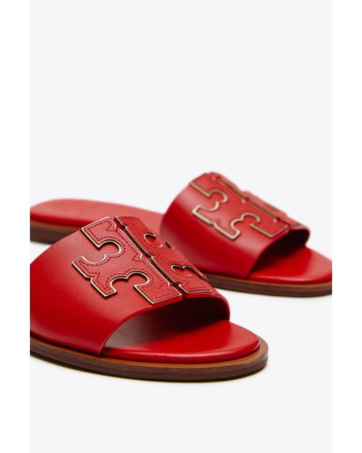 Tory Burch Ines Slide in Red | Lyst Canada