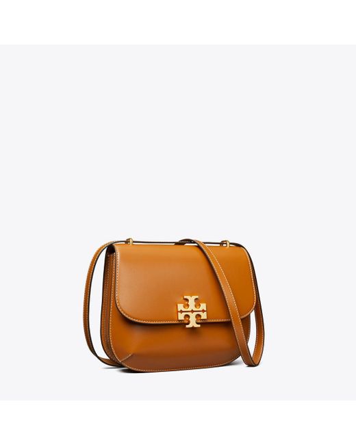 Tory Burch Orange Eleanor Slim Saddlebag
