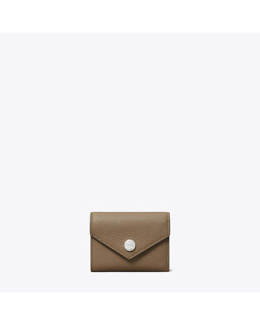 Tory Burch Metallic Small Pebble Envelope Wallet, One Size