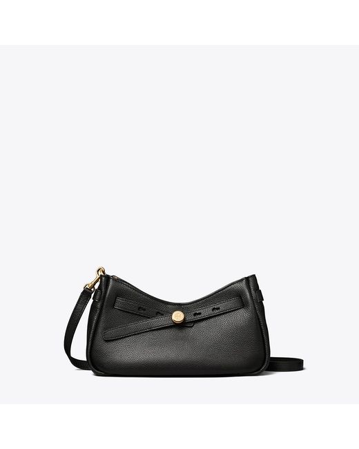 Tory Burch Black Romy Zip Top Crossbody, One Size