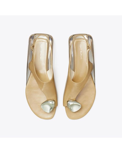 Tory Burch Metallic Patos Slingback Sandal