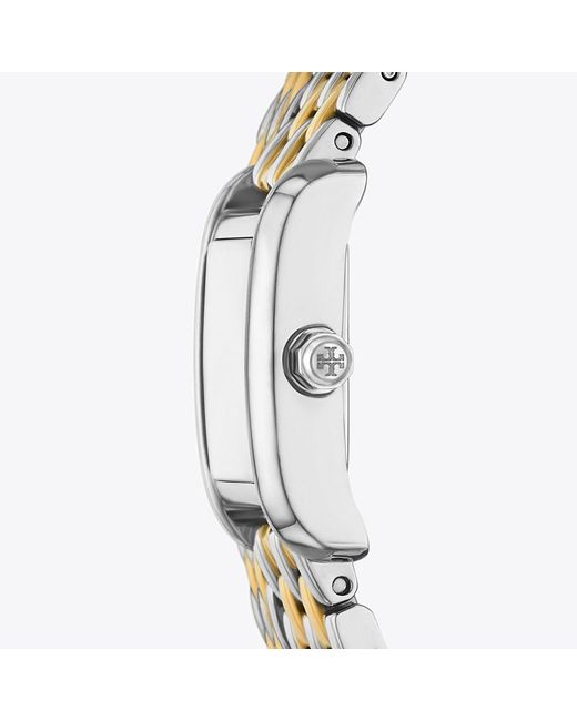 Tory Burch Metallic Mini Eleanor Double Wrap Watch, One Size