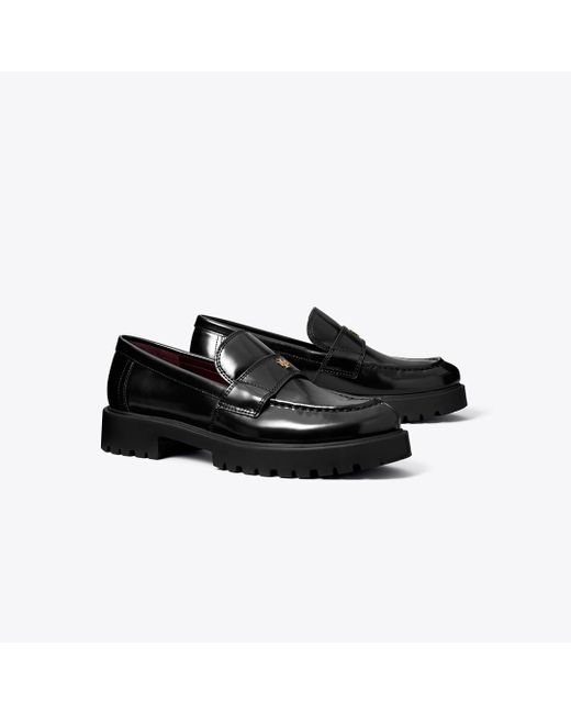 Tory Burch Black Classic Lug Loafer
