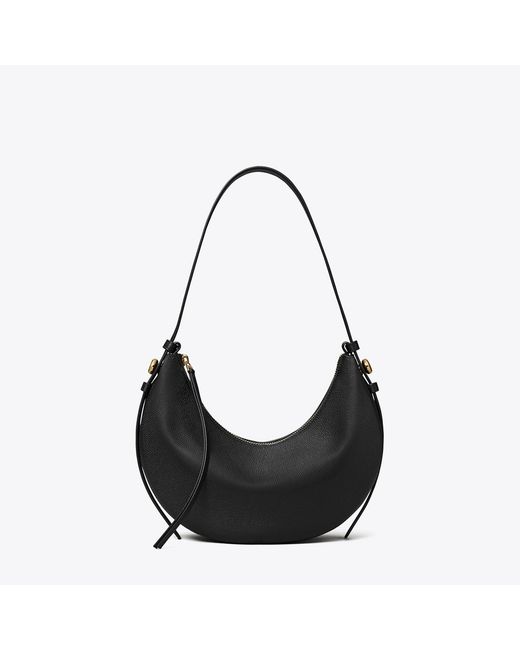Tory Burch Black Romy Half Moon Bag