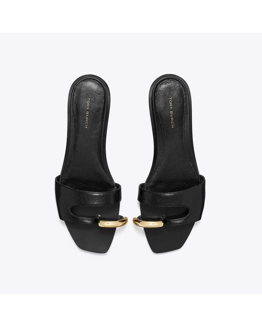 Tory Burch Black Pierced Slide for men
