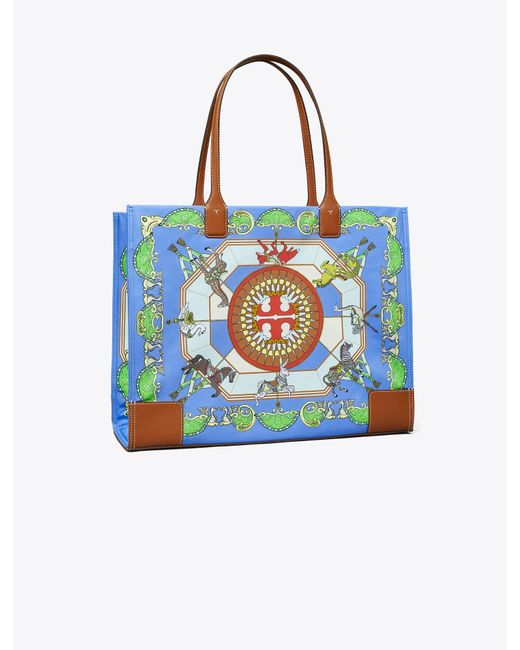 Tory Burch Multicolor Floral Print Canvas and Leather Ella Crossbody Bag  Tory Burch